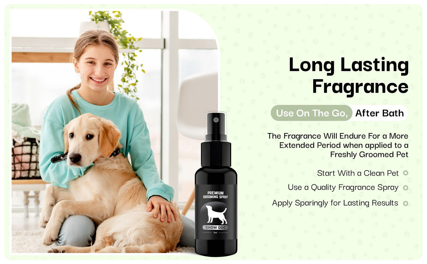 Show Dog Premium Grooming Spray (2oz - 3 Pack)